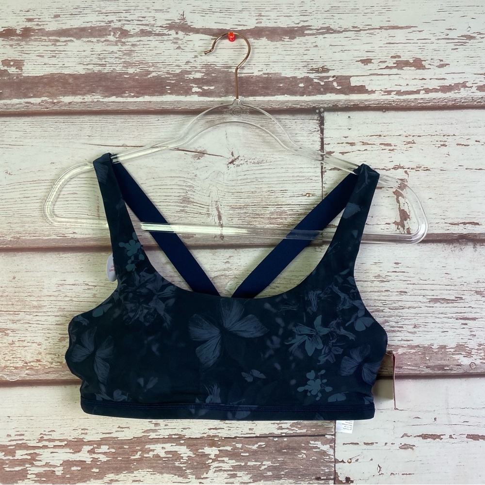 Spanx NWT Midnight Garden Print Low Impact Sports Bra